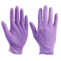 Перчатки нитриловые плотные Safe Care фиолетовые